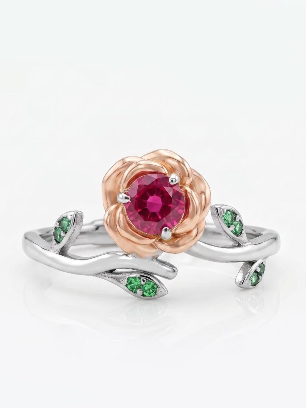 Official Disney Princess Belle Enchanted Rose Adjustable Ring, Charmed Aroma